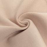 PENELOPE TULLE STRIPED EMBELLISH STRAPLESS APRICOT MIDI DRESS