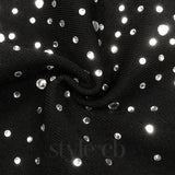 Crystal Velvet Singlet maxi dress in midnight black