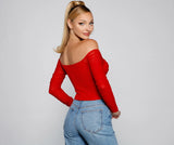 Ruched Moment Cropped Bustier