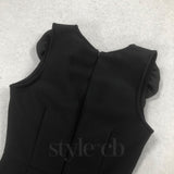 ruffled top with gold accents maxi dress