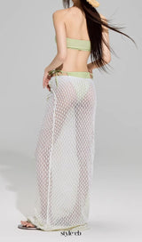 Dillan Green Flower Three-Piece Swimsuit