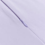 LAVENDER OFF-SHOULDER LONG-SLEEVED PLEATED MAXI DRESS