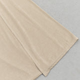 LONG SLEEVE DRAPED MAXI DRESS NUDE