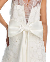 Beaded Tulle Mini Dress