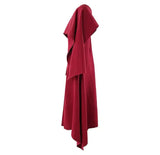 zenobia shawl slit maxi dress in red