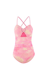 Duy Pink One-Piece Swimsuit