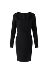 alexandra bodycon bandage mini dress in black