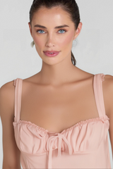 BABY PINK BUSTIER SUNDRESS
