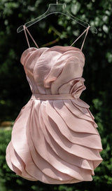 STRAPPY FLORAL WAISTED MINI DRESS