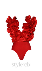 3D FLOWER ONE PIECE SWIMSUIT