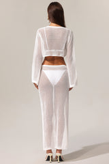 KIavia Hollow Out High Slit Two-Piece Set