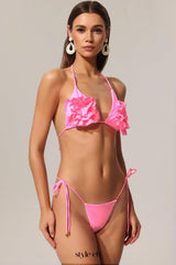 Euran Halter Flowers Bikini