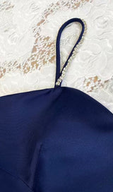 RHINESTONE PEPLUM MINI DRESS