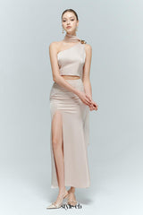 victoria Fishtail Skirt set in pink