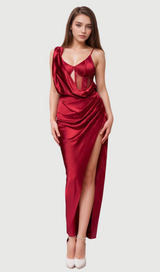 alice Red Anastacia Drape Maxi Dress