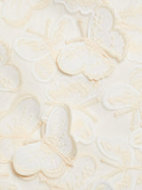 Butterfly Appliqué Mini dress in cream