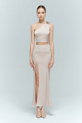 victoria Fishtail Skirt set in pink