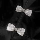 victoria cut out bow mini dress set in black