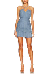 Lauren Cross Front Mini Dress