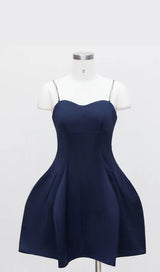 RHINESTONE PEPLUM MINI DRESS