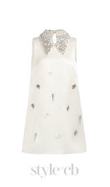 ANNOT SEQUIN COLLAR MINI DRESS