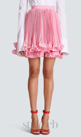 PINK ANAVIA PINK RUFFLE HEM SKIRT