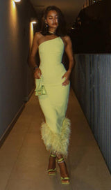 BANDAGE BACKLESS MAXI DRESS IN YELLOW Dresses styleofcb