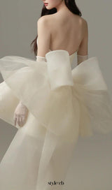 Dervla Strapless Bow Mini Dress