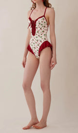 Dandy Strawberries Printed One-Piece Swimsuit