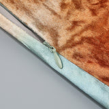 adelaide ruched velvet strapless midi dress in green brown