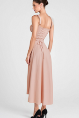 BABY PINK BUSTIER SUNDRESS