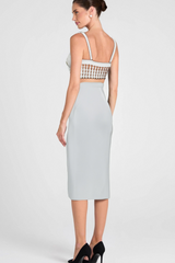 PEARL EMBELLISHED BUSTIER TOP