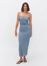 Odessa Dress in Sidewalk Grey