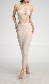 Donat Apricot Lace Two-Piece Swimsuit