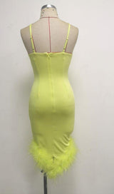 BANDAGE BACKLESS MAXI DRESS IN YELLOW Dresses styleofcb
