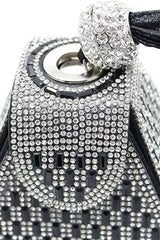 Rhinestone-embellished Pyramid Handbag