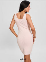 victoria sweater mini dress in pink