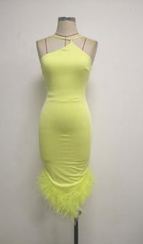 BANDAGE BACKLESS MAXI DRESS IN YELLOW Dresses styleofcb