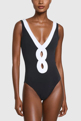 rebecca Plunge Cutout One Piece Swimsuit