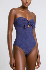michelle Strapless Cutout Bodycon Swimsuit