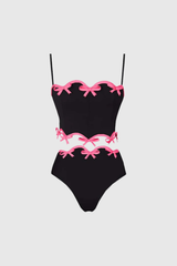 poppy Bow Spaghetti Swimwear