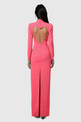 Berenice Heart Cutout Long Sleeve Maxi Dress