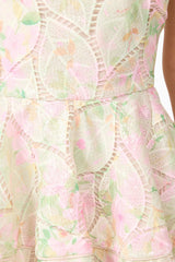 karen Floral Mini Dress in multicolor