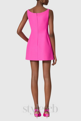 Zulekha Bow Sleeveless Mini Dress