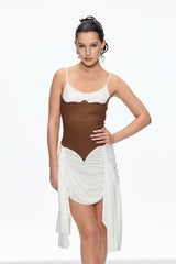 eunice Ruch Spaghetti Mini Dress