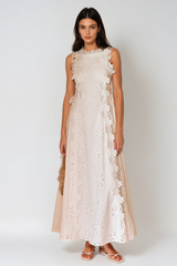 kimberley Spaghetti Embroidered Maxi Dress