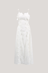 kimberley Spaghetti Embroidered Maxi Dress