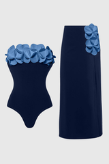 marguerite Flower Bodycon Swimsuit