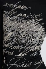 Choca Letter Embroidery Mini Dress