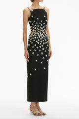 Crystal Triangle Maxi Bandage Dress